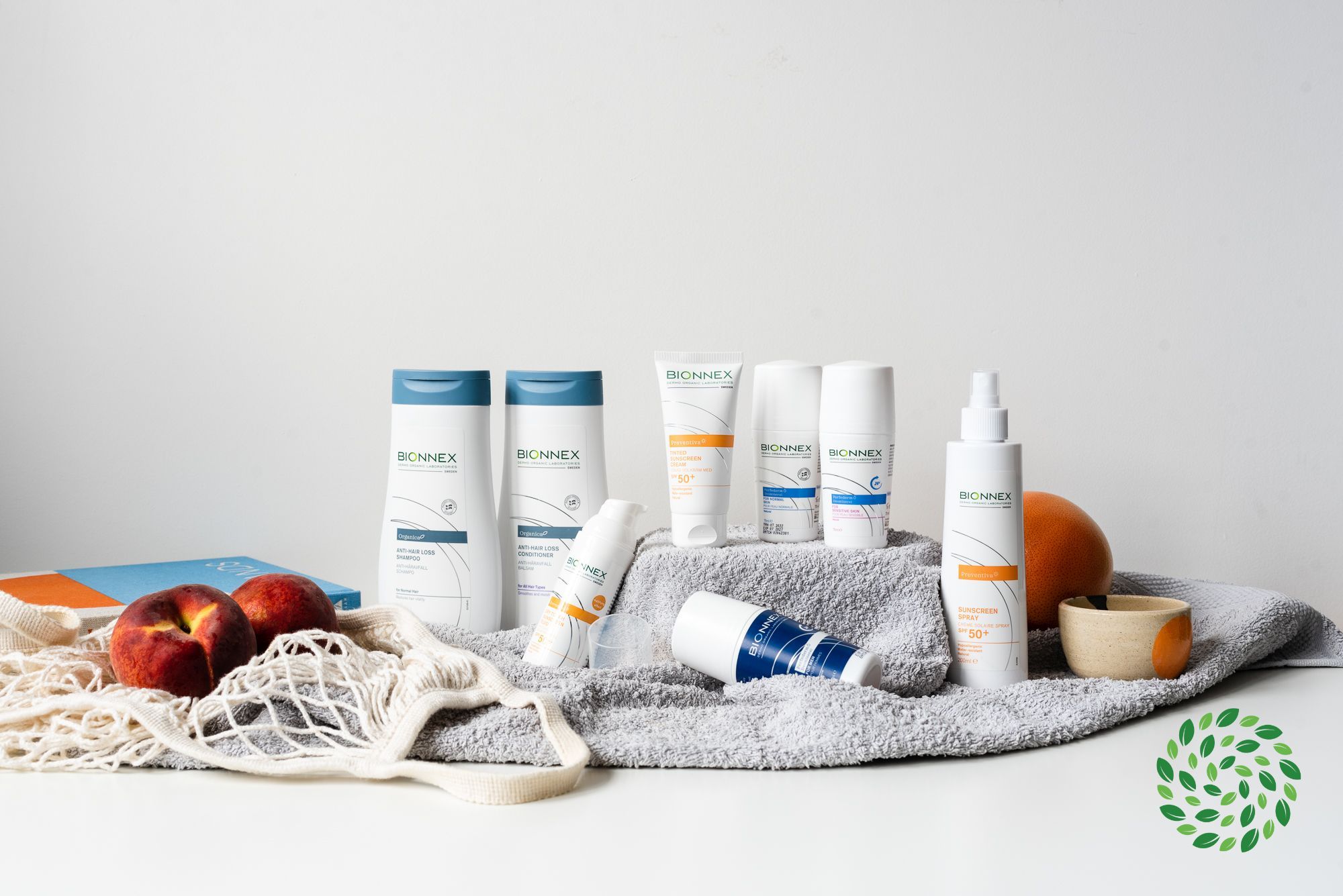 Bionnex - cosmetice organice suedeze pentru îngrijirea părului și a pielii - deodorante, creme de protecție solară, șampoane